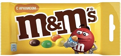 Драже MM's с арахисом 45 г