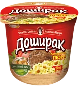 Пюре картофельное быстрого приготовления Доширак со вкусом говядины 40 г
