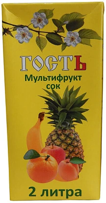 Сок мультифруктовый ГОСТ 2 л Гость Сок мультифруктовый ГОСТ 2 л Гость