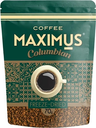 Кофе сублимированный Максимус Колумбиан 70 г