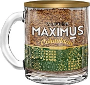 Кофе сублимированный в стеклянной кружке Максимус Колумбиан 70 г