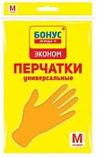 Хозяйственные резиновые перчатки Бонус (размер M)