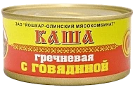 Каша гречневая с говядиной №8 325 г Йола