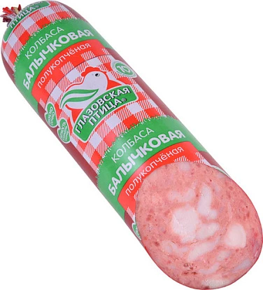 Колбаса полукопченая Балычковая 400 г Глазовская птица