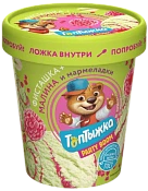 Пломбир ванильный 12% с фисташкой, малиной и мармеладом 270 г Топтыжка