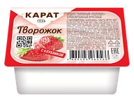 Творожок с клубникой 9% 100 г Карат