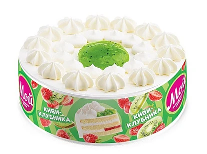 Замороженный торт Киви-клубника 650 г Мой