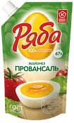 Майонез натуральный Провансаль 67% 192 г Ряба