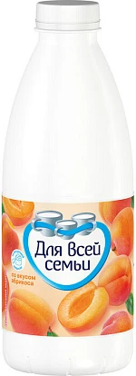 Напиток кисломолочный с абрикосом 1% 930 г Для всей семьи