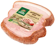 Грудинка варено-копченая Деревенская из свинины кат. Г 300 г Село Зелёное