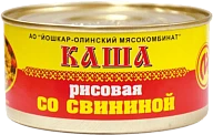 Каша рисовая со свининой №8 325 г Йола