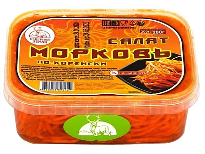 Морковь по-корейски 280 г Северная земля