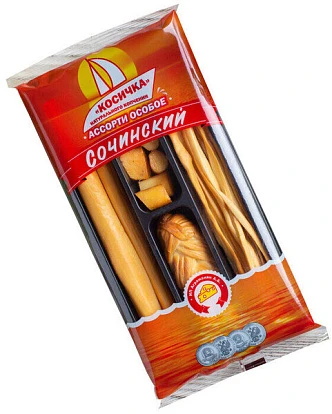 Сыр Косичка копченый ассорти 100 г Сочинский