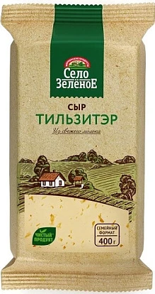 Сыр Тильзитэр 50% 400 г Село Зелёное