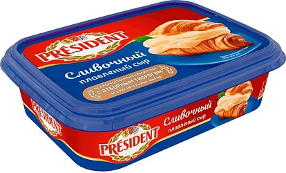Сыр плавленый Сливочный 200 г Президент