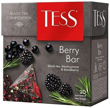 Чай черный Тесс Берри Бар 20 пирамидок Чай черный Тесс Берри Бар 20 пирамидок