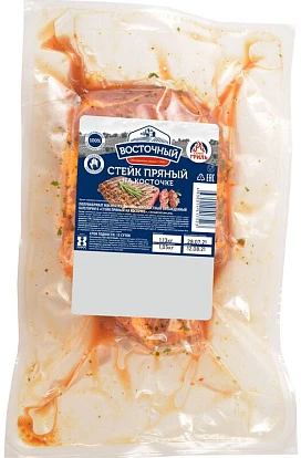 Стейк пряный на косточке кат. Б охлажденный ~800 г Восточный