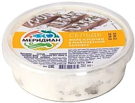 Сельдь филе-кусочки в майонезной заливке 280 г Меридиан