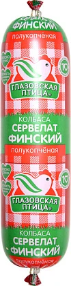 Сервелат Финский 400 г Глазовская птица Сервелат Финский 400 г Глазовская птица