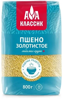 Крупа пшено золотистое 800 г Агро-Альянс