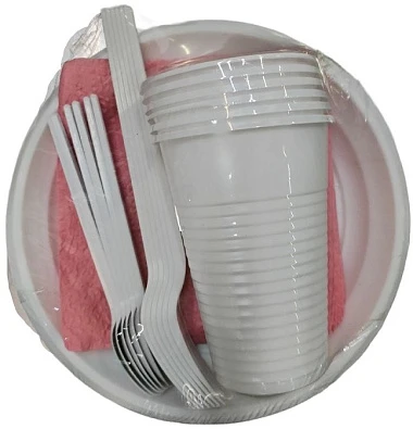 Набор одноразовой посуды Десертный на 6 персон