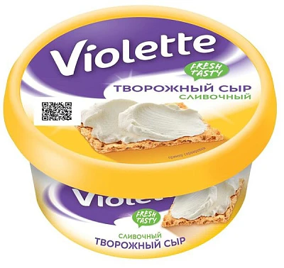 Творожный сыр сливочный Виолетта 140 г Карат