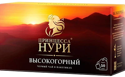Чай черный высокогорный Принцесса Нури 50 пакетиков