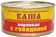 Каша перловая с говядиной №8 325 г Йола