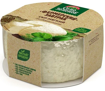 Сыр мягкий Фермерский завтрак 45% 250 г Село Зелёное