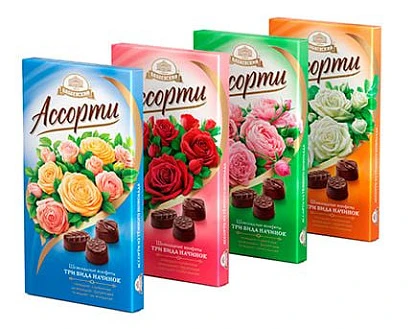 Набор конфет ассорти Букеты 300 г Бабаевский