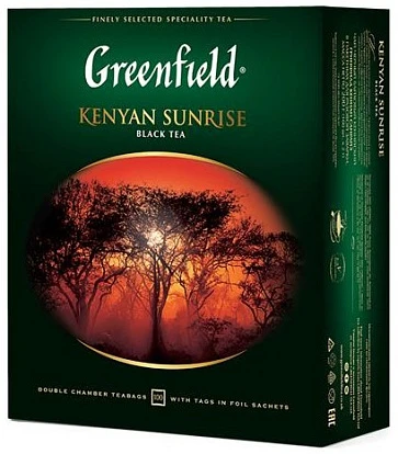 Чай черный Гринфилд Кениан Санрайз 100 пакетиков