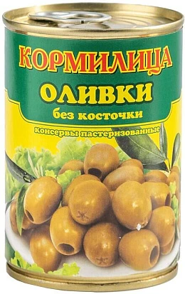 Оливки без косточки 300 мл Кормилица