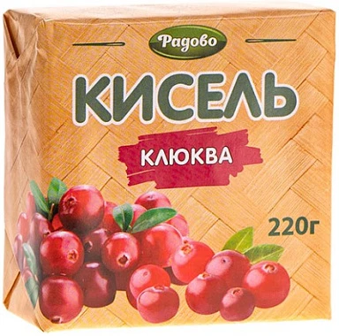 Кисель Клюквенный на натуральном соке 220 г Радово