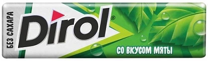 Жевательная резинка Дирол Мята 13,6 г