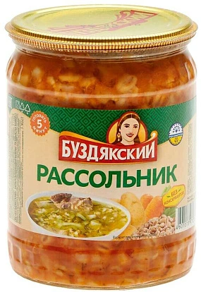 Суп Рассольник 500 мл Буздякский Суп Рассольник 500 мл Буздякский