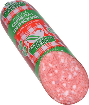 Сервелат Финский 400 г Глазовская птица Сервелат Финский 400 г Глазовская птица