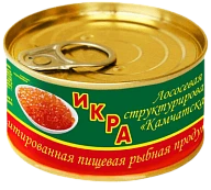 Икра лососевая структурированная Камчатская 120 г Лунское море