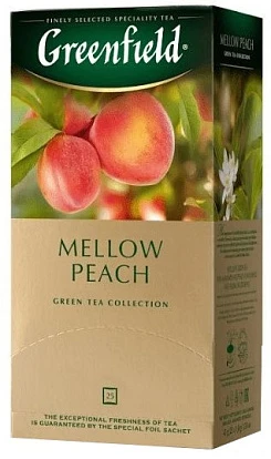 Чай зеленый Гринфилд Меллоу Пич 25 пакетиков