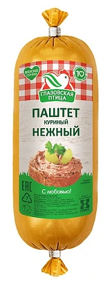 Паштет Нежный 3-й сорт 150 г Глазовская птица