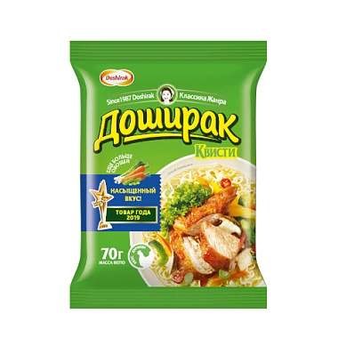 Лапша быстрого приготовления Доширак Квисти со вкусом курицы 70 г
