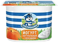 Йогурт с персиком 2,9% 110 г Простоквашино