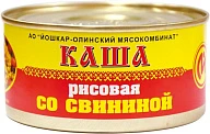 Каша рисовая со свининой №8 325 г Йола
