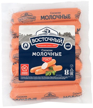 Сосиски Молочные 420 г Восточный