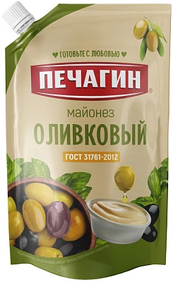 Майонез Оливковый 67% 400 мл Печагин