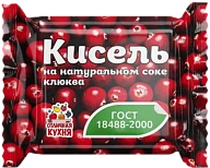Кисель в брикете со вкусом клюквы 200 г Отличная Кухня
