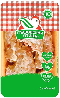 Шеи цыплят-бройлеров охлажденные ~500 г Глазовская птица Шеи цыплят-бройлеров охлажденные ~500 г Глазовская птица