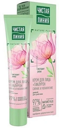 Крем для лица дневной увлажняющий для сухой кожи Чистая линия 40 мл