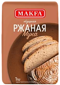 Мука ржаная, хлебопекарная, обдирная 1 кг Макфа