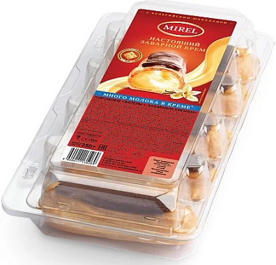 Пирожное Эклеры с заварным кремом 250 г Мирель