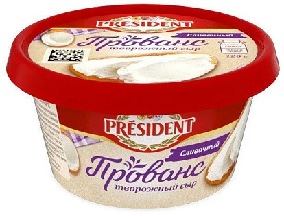 Сыр творожный сливочный Прованс 120 г Президент